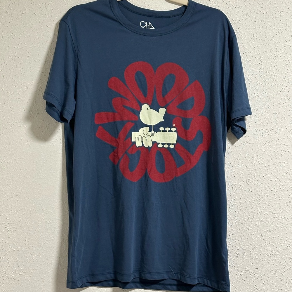Chaser Cotton jersey Woodstock Tee Shirt Size Large Preowned. - Picture 2 of 7
